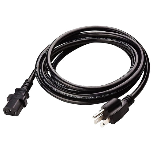 5Core AC Power Extension Cord 10Ft 3 Prong Adapter 16AWG/2C 125V 13A