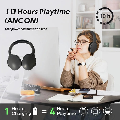 Wireless Bluetooth 5.3 Over-Ear Headphones
