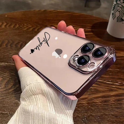 Personalised Name iPhone Case – Clear Luxury Cover