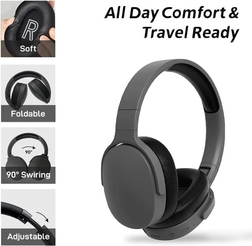 Wireless Bluetooth 5.3 Over-Ear Headphones