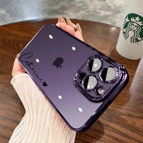 Personalised Name iPhone Case – Clear Luxury Cover