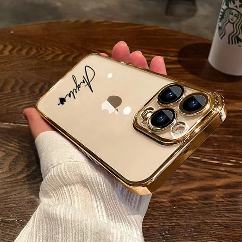 Personalised Name iPhone Case – Clear Luxury Cover