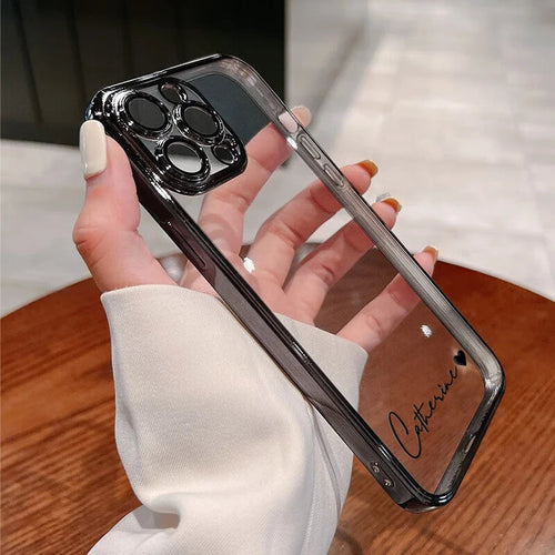 Personalised Name iPhone Case – Clear Luxury Cover