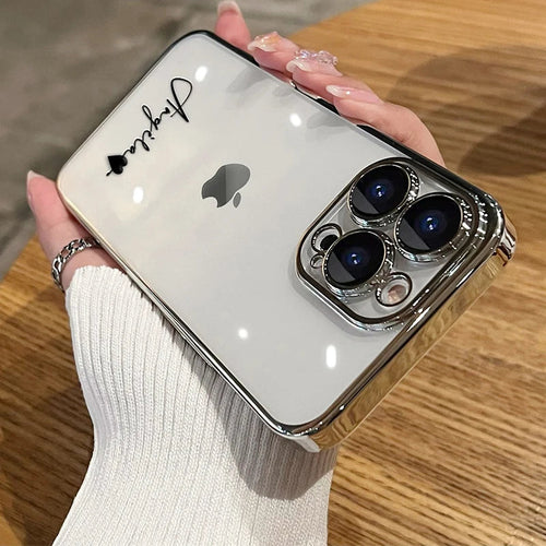 Personalised Name iPhone Case – Clear Luxury Cover