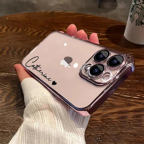 Personalised Name iPhone Case – Clear Luxury Cover