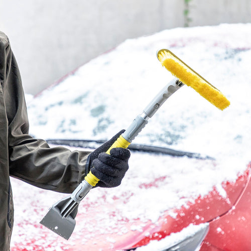 3-in-1 Telescopic Ice Scraper & Snow Brush