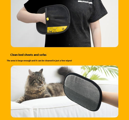 Reusable Pet Hair Removal Gloves – Washable Fur Remover