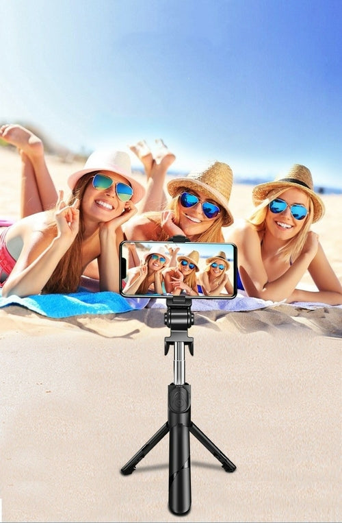 3-in-1 Bluetooth Selfie Stick Tripod with Fill Light