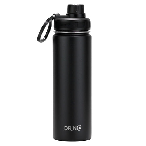 DRINCO 22oz Stainless Steel Sport Water Bottle - Black