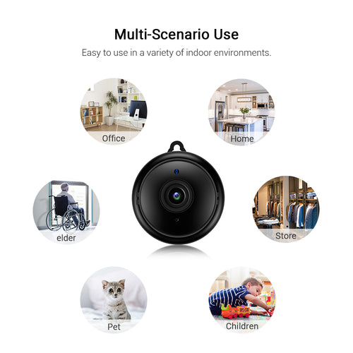Compact Wi-Fi Indoor Camera with Stand