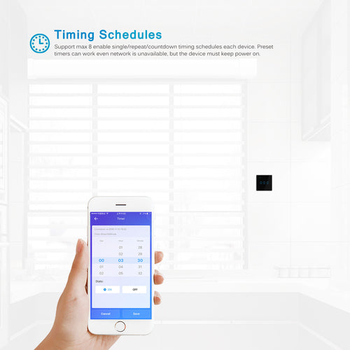 WiFi Smart Blinds Switch - Touch Panel