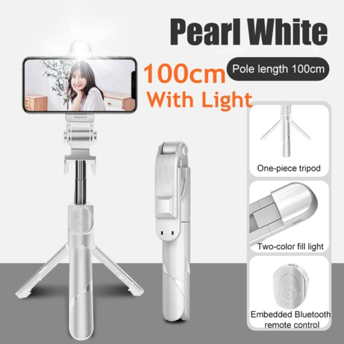 3-in-1 Bluetooth Selfie Stick Tripod with Fill Light