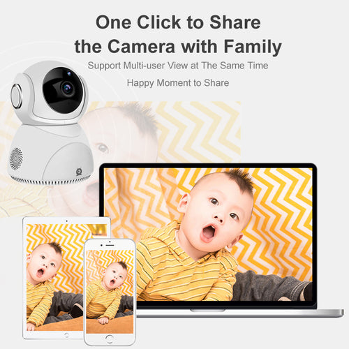 5MP 360° Wi-Fi PTZ Home Security Camera