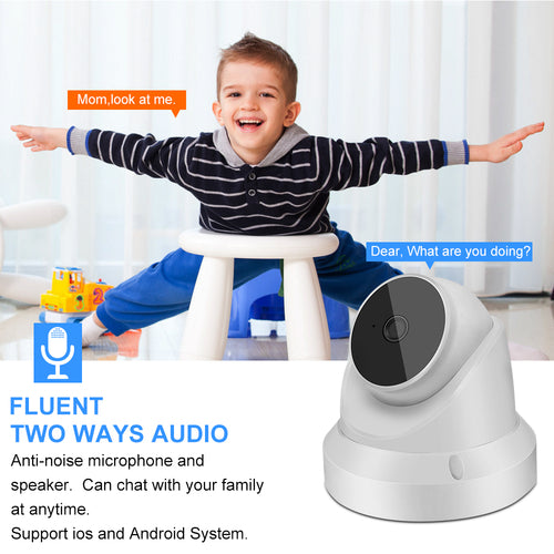 Wi-Fi Baby Monitor Camera with Two-Way Audio