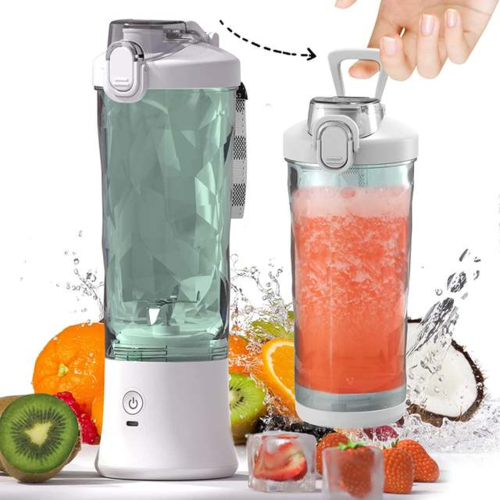 600ml Portable Blender Bottle - Rechargeable