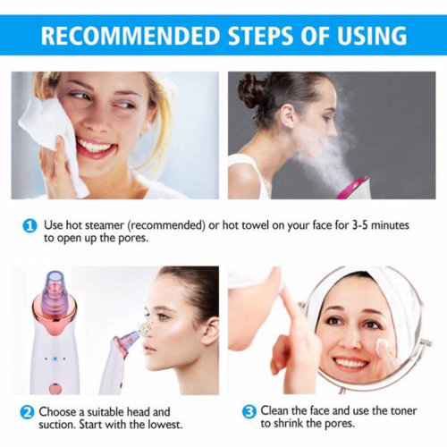 Electric Blackhead Vacuum Facial Cleaner