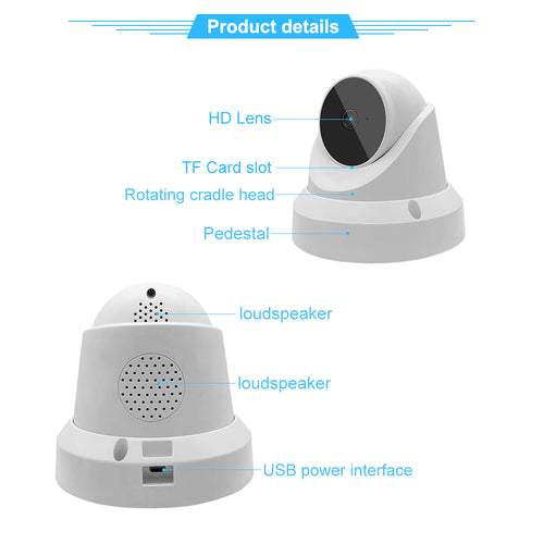 Wi-Fi Baby Monitor Camera with Two-Way Audio