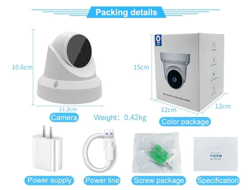 Wi-Fi Baby Monitor Camera with Two-Way Audio