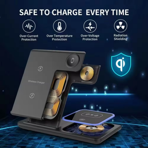 Foldable 3-in-1 Wireless Charging Station – 15W