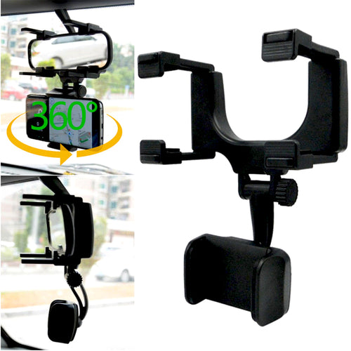 Rearview Mirror Phone Mount – 360°