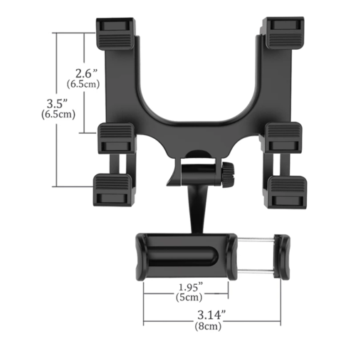 Rearview Mirror Phone Mount – 360°