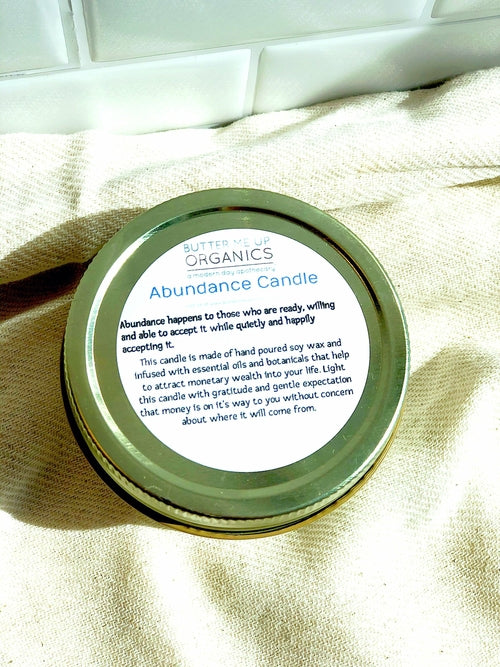Hand-Poured Abundance Intention Candle