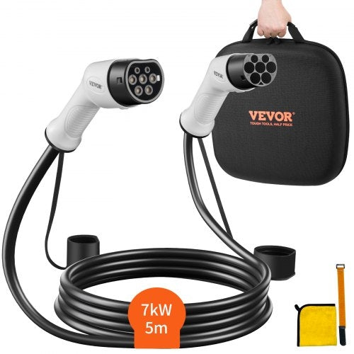 Type 2 EV Charging Cable - 32A, 7kW, 5m