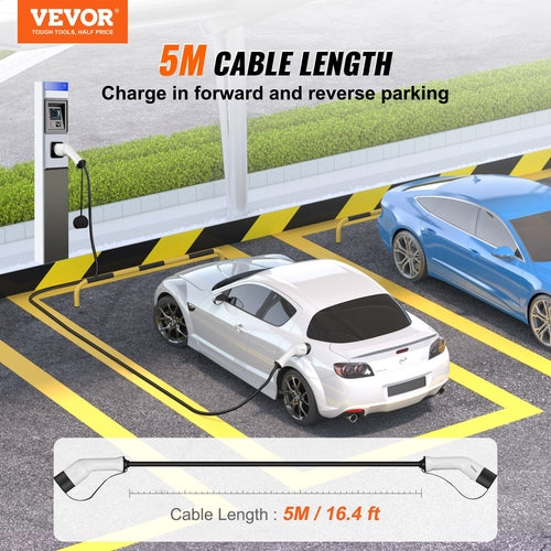 Type 2 EV Charging Cable - 32A, 7kW, 5m