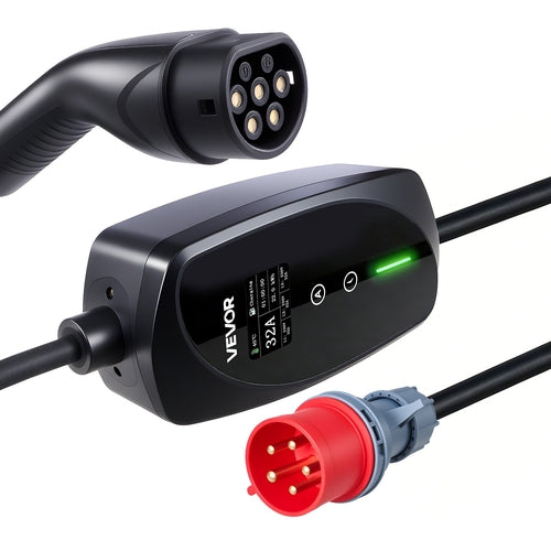 Portable EV Wallbox Charger - Type 2, 22kW 32A