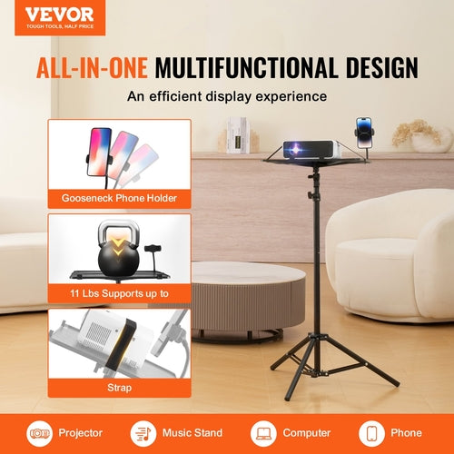 Adjustable Tripod Stand for Projector & Laptop